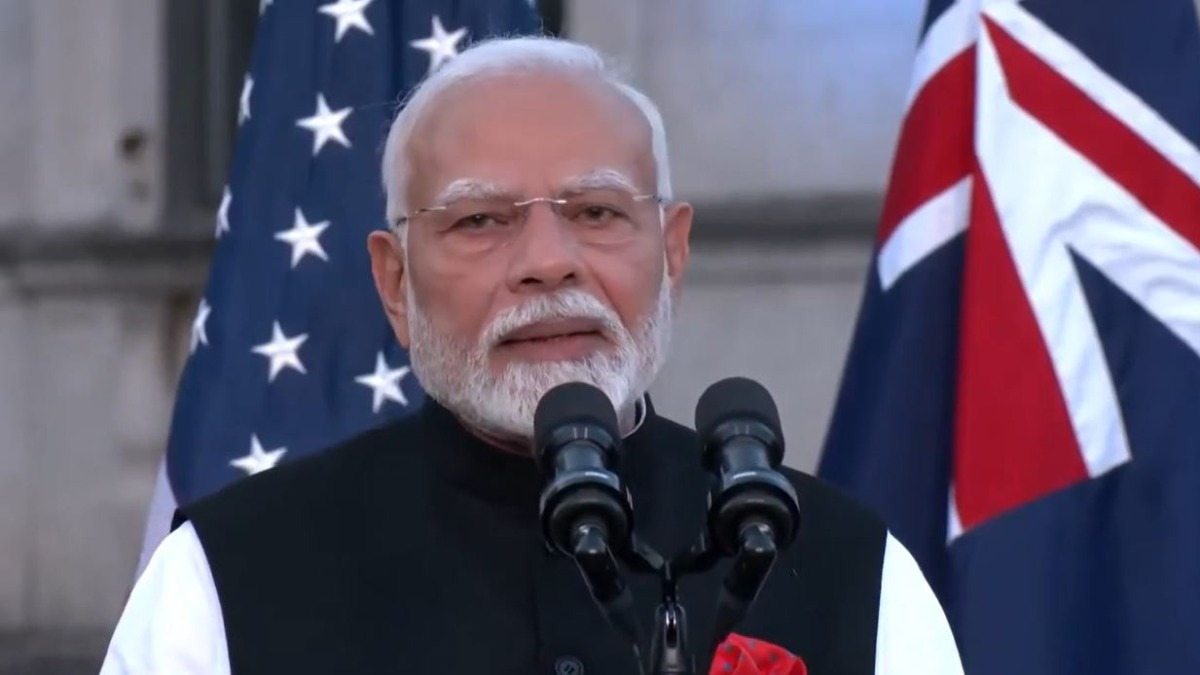 कैंसर मूनशॉट इवेंट में PM मोदी (फोटो: सोशल मीडिया/X)