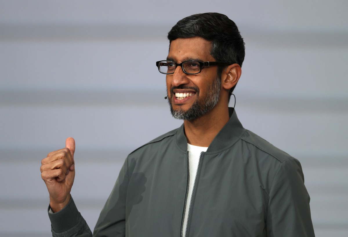 Alphabet CEO Sundar Pichai