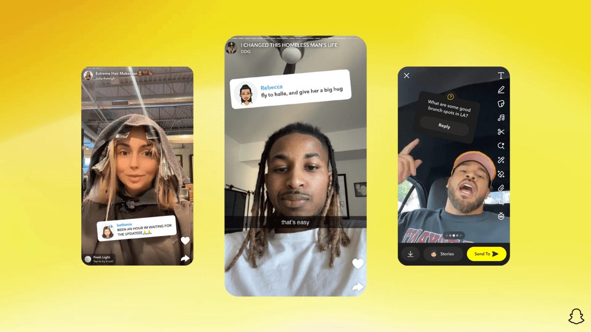 Snapchat launches video comments and tools for creators seeking brand deals