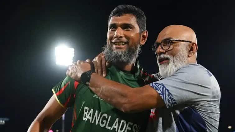 bangladesh cricket team head coach chandika hathurusinghe terminated slap nasum ahmed Bangladesh Head Coach: बांग्लादेश टीम के हेड कोच तत्काल प्रभाव से बर्खास्त, खिलाड़ी को थप्पड़ मारने पर हुआ एक्शन!