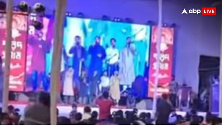 Islamic songs Sung By Islamic Fanatics at Durga Puja pandal in bangladesh Hindu community objects Islamic Songs At Durga Puja Pandal: बांग्लादेश में दुर्गा पूजा पंडाल में कट्टरपंथियों ने गाए इस्लामिक गीत, हिंदुओं ने जताई नाराजगी