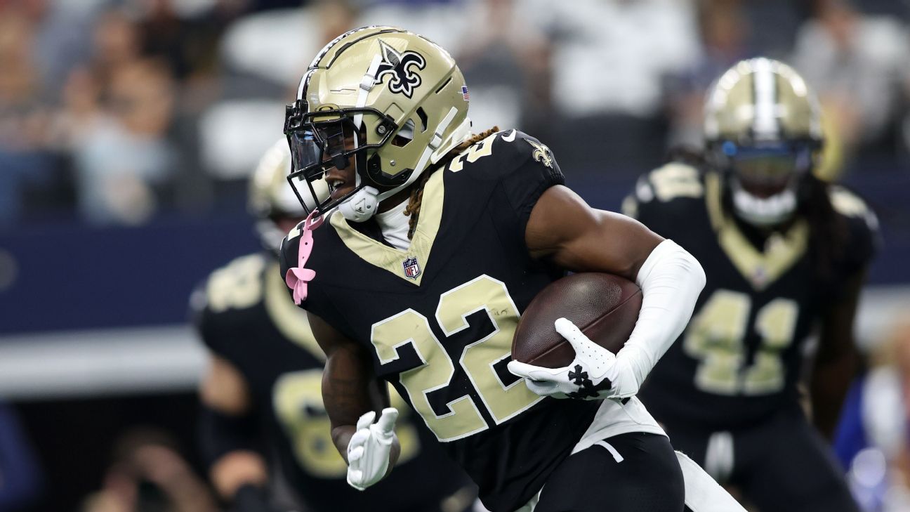 Source: Saints WR Rashid Shaheed (knee) to miss rest of season