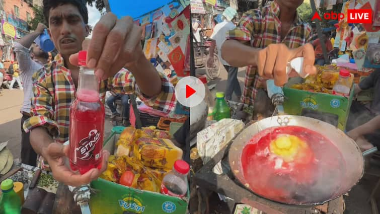 Man made omelette from Sting energy drink video goes viral on social media सत्यानाश कर डाला! शख्स ने स्टिंग एनर्जी ड्रिंक से बनाया ऑमलेट, वीडियो देख भड़के यूजर्स