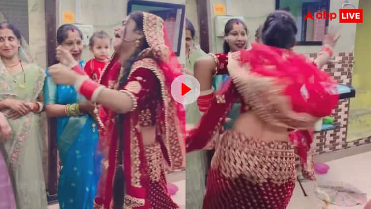 Bride suddenly started making a reel while crying in her farewell video goes viral दुल्हन ने विदाई में रोने के बजाए कर दी ऐसी हरकत! यूजर्स बोले शर्म बेच खाई क्या, वायरल हो रहा वीडियो