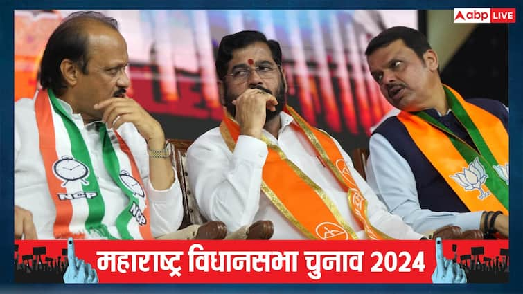 Maharashtra Assembly Election 2024 CM face in Mahayuti Eknath Shinde Ajit Pawar Devendra Fadnavis BJP Shiv Sena NCP एकनाथ शिंदे-अजित पवार के होते हुए देवेंद्र फडणवीस के CM बनने का कितना चांस? जान लें जवाब