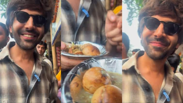 Bhool Bhulaiyaa 3 Kartik Aaryan ate Litti Chokha in Patna shared video on social media पटना पहुंचे ‘रूह बाबा’, लिट्टी चोखा खाकर मनाया ‘भूल भुलैया 3’ की सक्सेस का जश्न, वीडियो हुआ वायरल