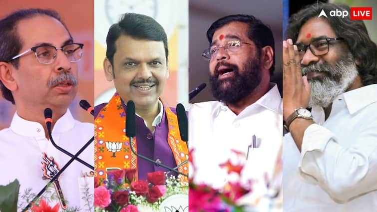 Maharashtra Jharkhand Assembly Elections By Election on seats of Uttar Pradesh Eknath Shinde Hemant Soren महाराष्ट्र और झारखंड में वोटिंग आज, दांव पर लगी है इन दिग्गजों की साख