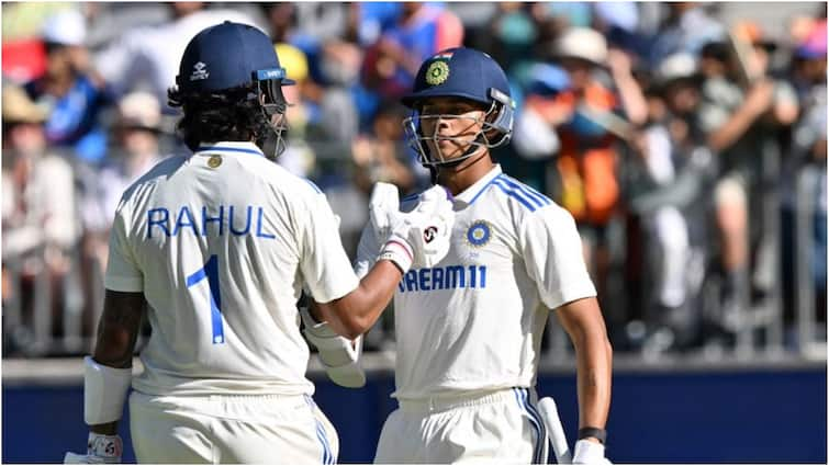 ind vs aus 1st test perth kl rahul yashasvi jaiswal record partnership 170 runs team india now win IND vs AUS: पर्थ टेस्ट में चट्टान बने यशस्वी जायसवाल और केएल राहुल, 38 साल में पहली बार हुआ ऐसा