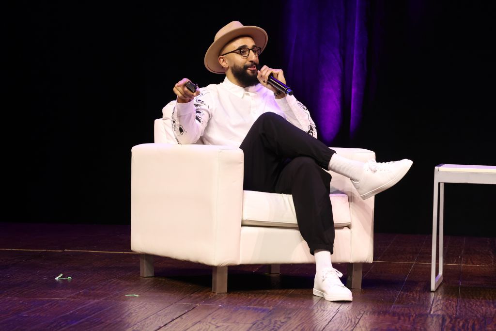 CEO & founder of SPILL, Alphonzo Terrell attends the 2023 Afrotech Conference Innovation Stage.