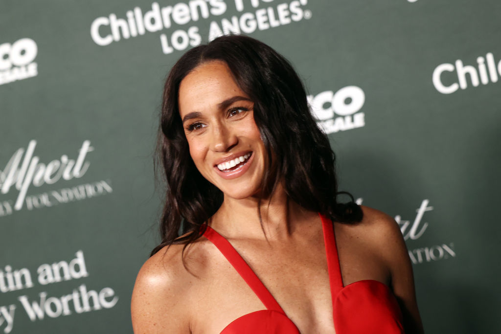 LOS ANGELES, CALIFORNIA - OCTOBER 05: Meghan, Duchess of Sussex attends the 2024 Children's Hospital Los Angeles (CHLA) Gala at L.A. Live Event Deck Top Floor Of The West Lot on October 05, 2024 in Los Angeles, California. (Photo by Tommaso Boddi/Getty Images)