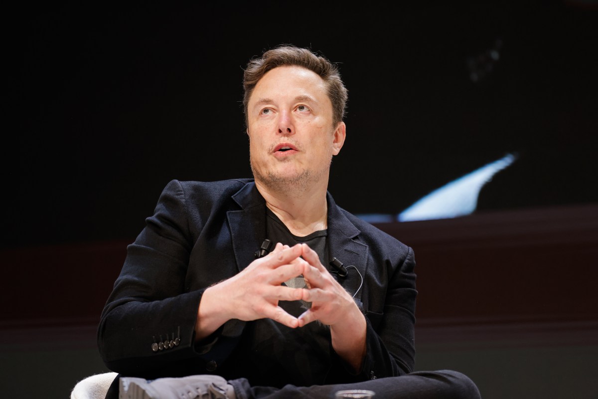 Chief Technology Officer of X Elon Musk speaks onstage during the "Exploring the New Frontiers of Innovation: Mark Read in Conversation with Elon Musk"